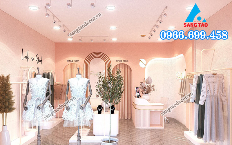 Thiết kế nội thất showroom 100m2 phong cách hiện đại