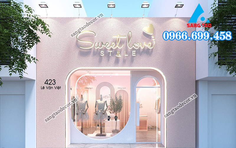 Thiết kế nội thất showroom 100m2 phong cách hiện đại