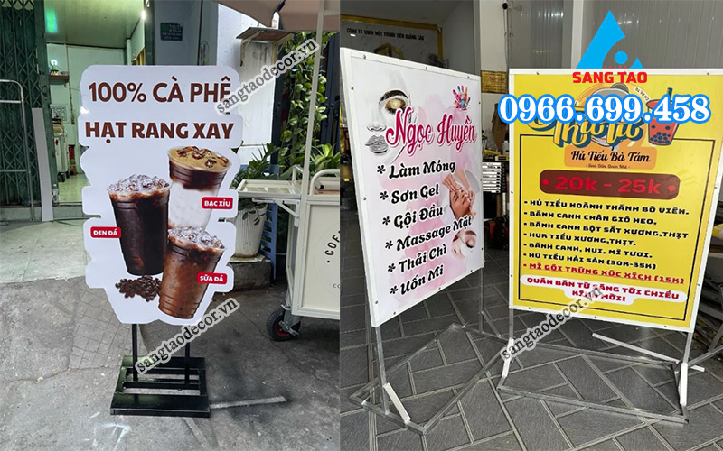 làm bảng hiệu quảng cáo đứng 