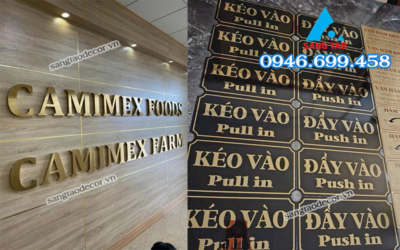 gia công chữ inox