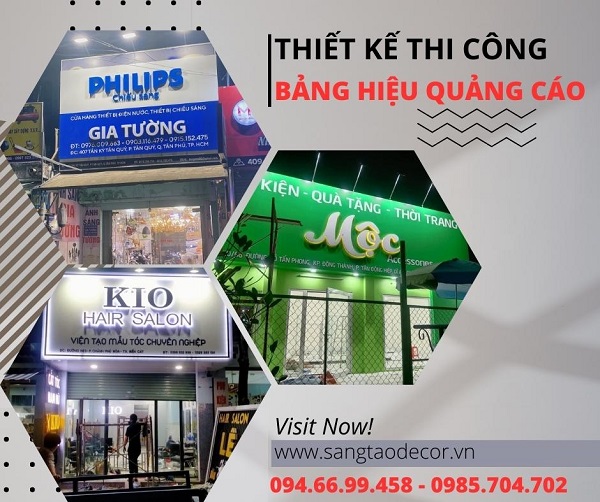 làm bảng hiệu