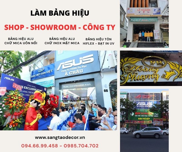 làm bảng hiệu