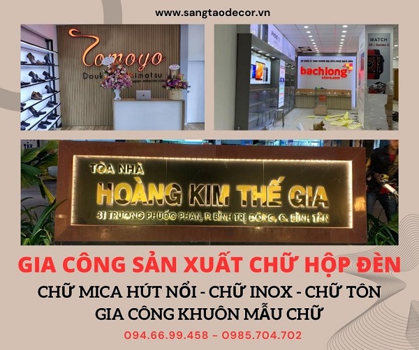 làm bảng hiệu