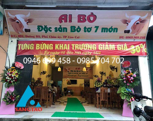 làm bảng hiệu nhà hàng