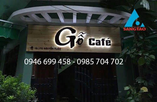 làm bảng hiệu quán cafe