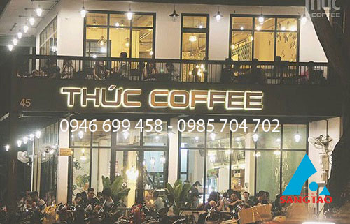 làm bảng hiệu quán cafe