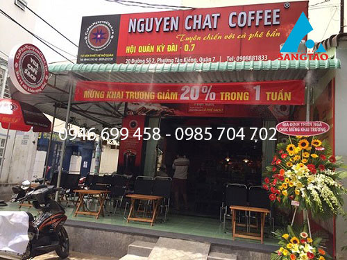 làm bảng hiệu quán cafe