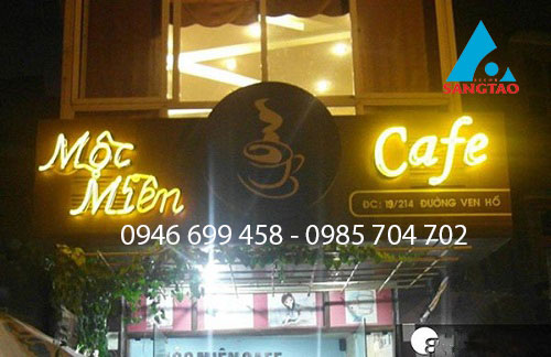 làm bảng hiệu quán cafe