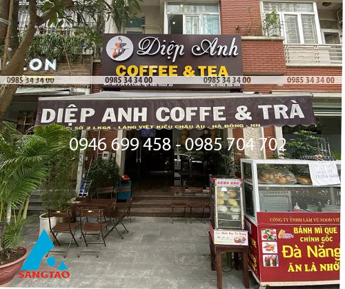 làm bảng hiệu quán cafe