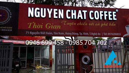 làm bảng hiệu quán cafe