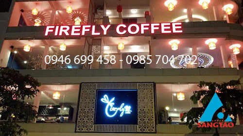 làm bảng hiệu quán cafe