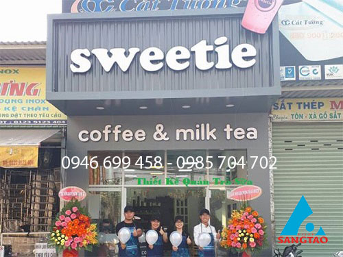 làm bảng hiệu quán cafe