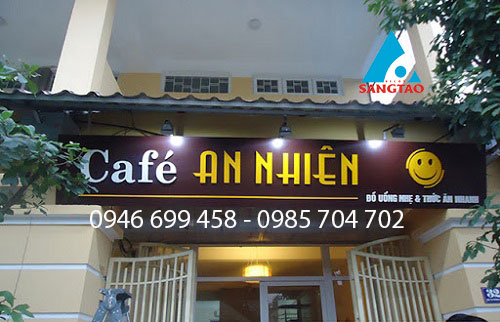 làm bảng hiệu quán cafe