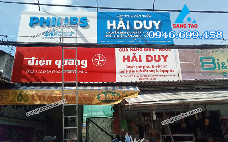 mẫu làm bảng hiệu quảng cáo đẹp 