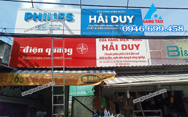 làm bảng hiệu quảng cáo 