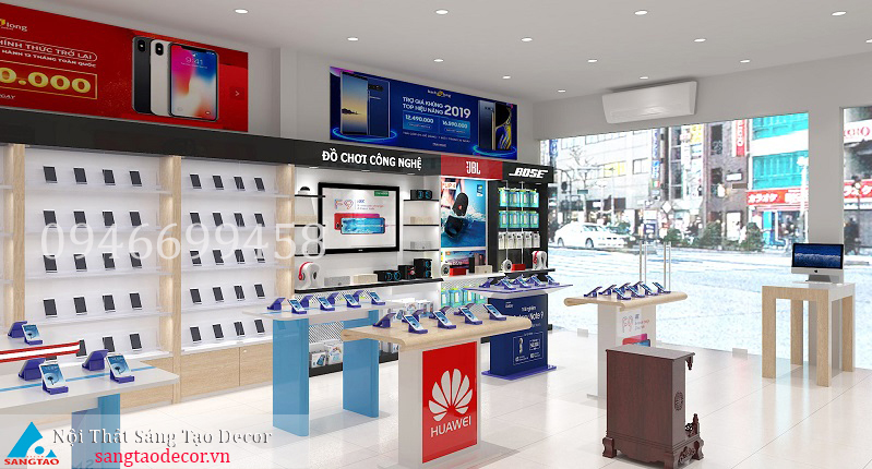 Thiết kế và thi công Bạch Long Mobile chi nhánh Nguyễn Thị Thập