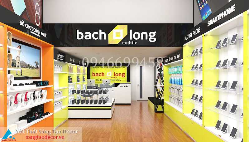 Thiết kế và thi công Bạch Long Mobile chi nhánh Lê Văn Sỹ