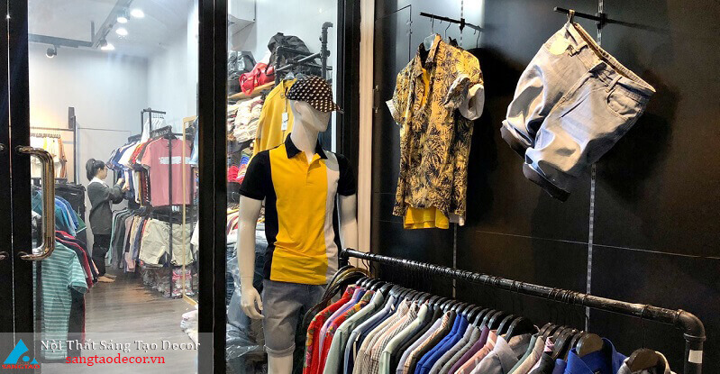 Thiết kế và thi công nội thất shop thời trang nam Tom