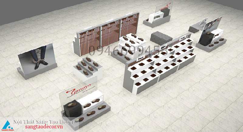 Thiết kế và thi công cửa hàng mẫu ToMoYo Vạn Hạnh Mall