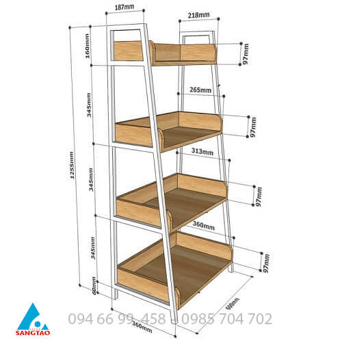 quầy tủ kệ trưng bày bánh ngọt