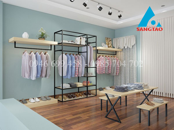 thiết kế cửa hàng quần áo