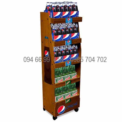 quầy tủ kệ trưng bày pepsi