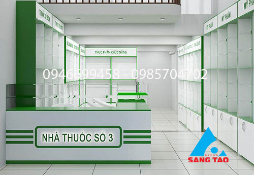 quầy tủ kệ trưng bày thuốc