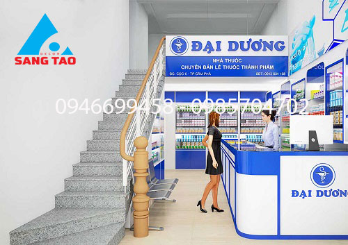 Quầy tủ kệ trưng bày thuốc