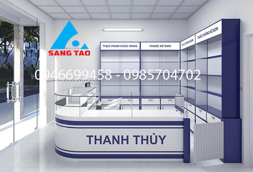 quầy tủ kệ trưng bày thuốc