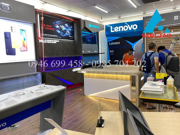 Sản xuất quầy kệ trưng bày shop showroom cửa hàng