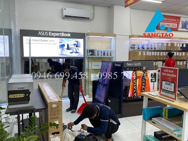 Sản xuất quầy kệ trưng bày shop showroom cửa hàng