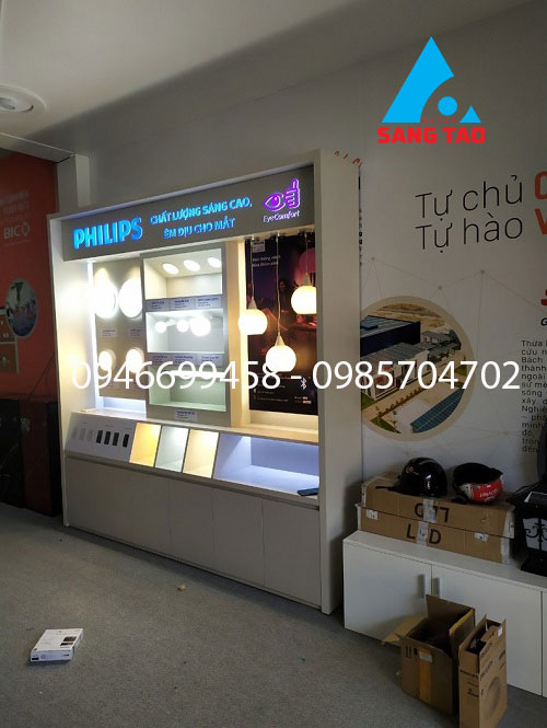 Sản xuất tủ trưng bày shop cửa hàng