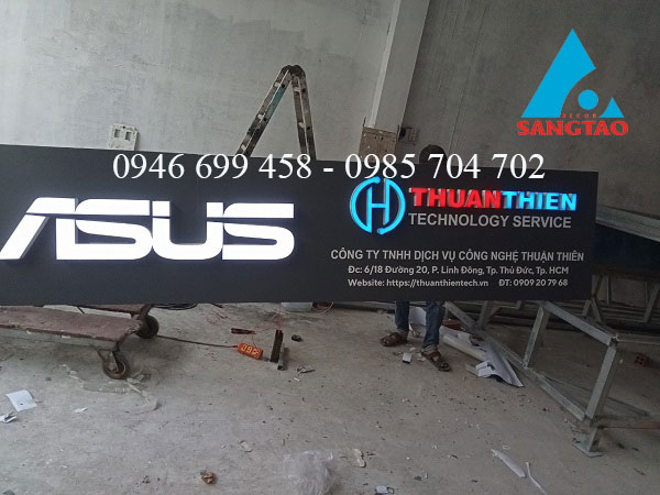 Thiết kế thi công bảng hiệu Asus