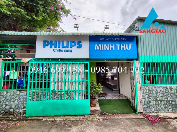 Thiết kế thi công bảng hiệu Minh Thư