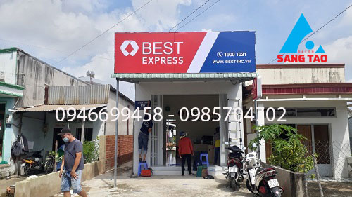 Thiết kế thi công bưu cục Best Express cần Giờ