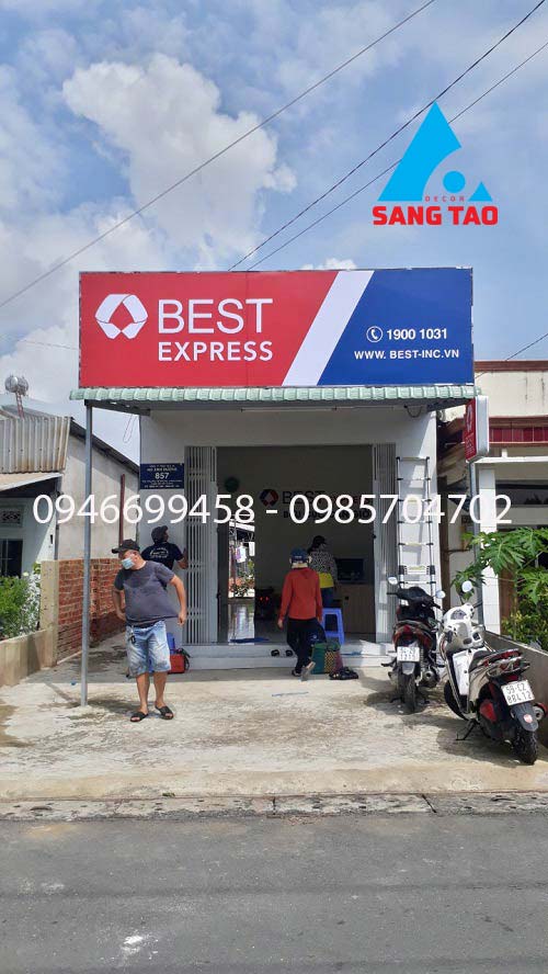 Thiết kế thi công bưu cục Best Express cần Giờ