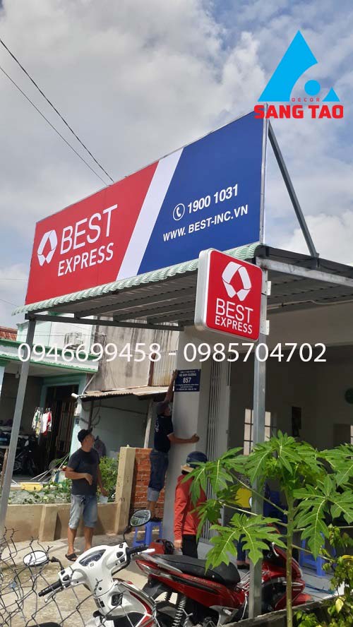 Thiết kế thi công bưu cục Best Express cần Giờ