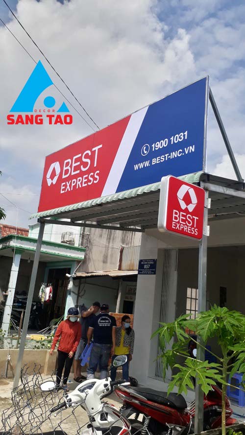 Thiết kế thi công bưu cục Best Express cần Giờ