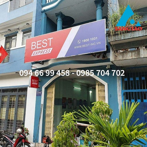 thiết kế thi công bưu cục best express