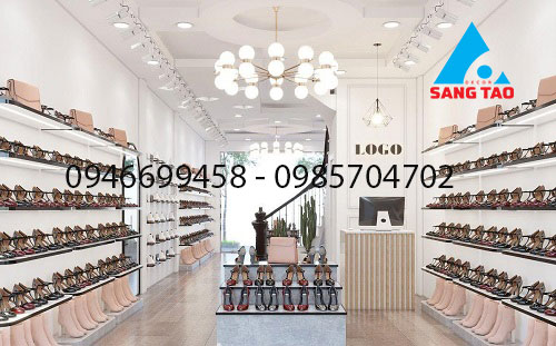 Thiết kế thi công shop giày dép độc đáo - mẫu đẹp