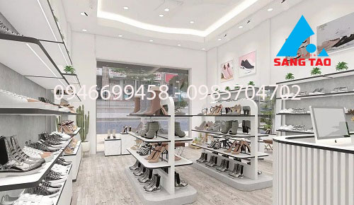 Thiết kế thi công shop giày dép độc đáo - mẫu đẹp