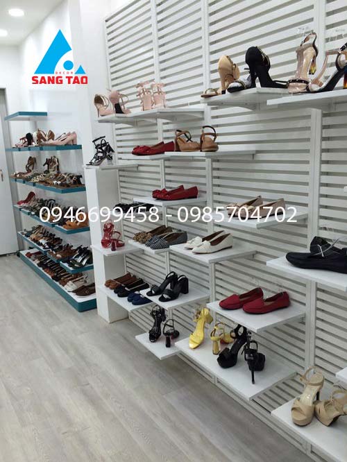 thiết kế thi công shop giày dép 