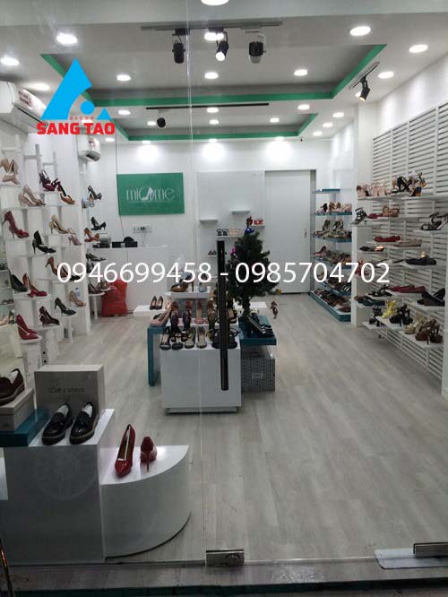 thiết kế thi công shop giày dép 