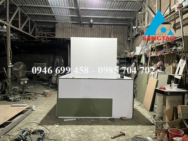 Thiết kế thi công quầy thu đổi ngoại tệ Sóng Việt