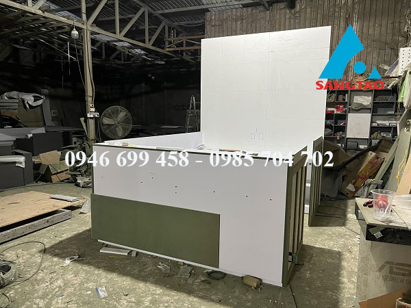 Thiết kế thi công quầy thu đổi ngoại tệ Sóng Việt