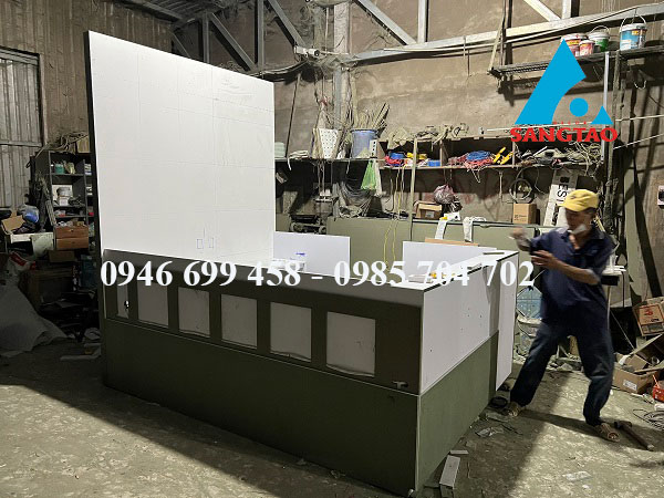 Thiết kế thi công quầy thu đổi ngoại tệ Sóng Việt