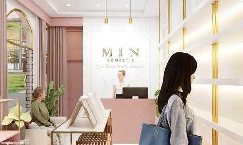 thiết kế thi công shp mỹ phẩm, thiết kế shop mỹ phẩm