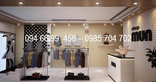 thiết kế thi công shop thời trang, thiết kế shop thời trang