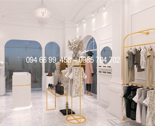 thiết kế thi công shop thời trang, thiết kế shop thời trang