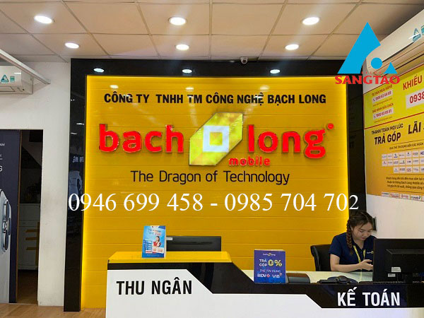 Thiết kế thi công vách Bạch Long Mobile